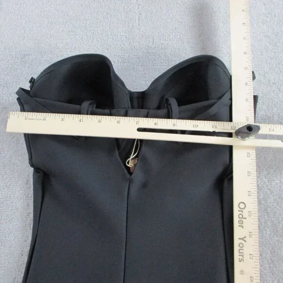 SKIMS Body Zoned Underwire Mid Thigh Bodysuit Womens LDD Onyx Black Shaping NWT - Picture 7 of 9